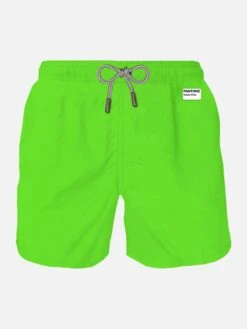 MC2 Saint Barth Man Fluo Green Swim Shorts | PANTONE™ SPECIAL EDITION