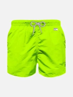 MC2 Saint Barth Boy Fluo Yellow Swim Shorts| PANTONE™ SPECIAL EDITION