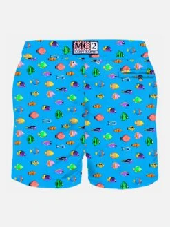 MC2 Saint Barth Man Light Fabric Swim Shorts With Fish Print 5 MC2 Saint Barth Man Light Fabric Swim Shorts With Fish Print -The Bikini Collective BACK