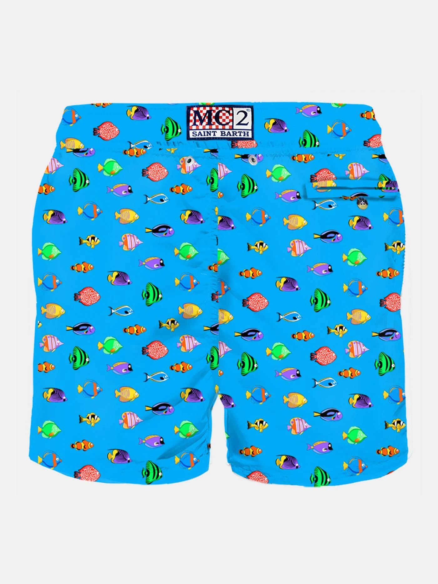 MC2 Saint Barth Man Light Fabric Swim Shorts With Fish Print 4 MC2 Saint Barth Man Light Fabric Swim Shorts With Fish Print - Image 2