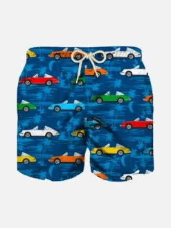 MC2 Saint Barth Boy Swim Shorts With Vintage Print