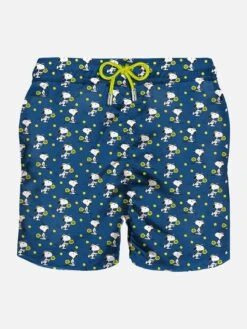 MC2 Saint Barth Man Light Fabric Swim Shorts With Snoopy Print | SNOOPY - PEANUTS™ SPECIAL EDITION