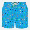 MC2 Saint Barth Man Light Fabric Swim Shorts With Fish Print -The Bikini Collective FRONT