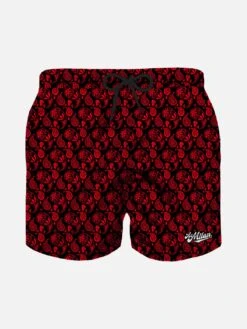 MC2 Saint Barth Boy Light Fabric Swim Shorts With Milan Paisley Print | MILAN SPECIAL EDITION