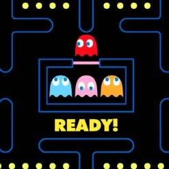 Boy Light Fabric Swim Shorts With Pac Man Print |Pacman© 6 Boy Light Fabric Swim Shorts With Pac Man Print |Pacman© -The Bikini Collective actionpacam 3