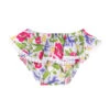 Enfant Flower Print Ruffled Swim Briefs With Bows -The Bikini Collective baby swim bottom spring flowers
