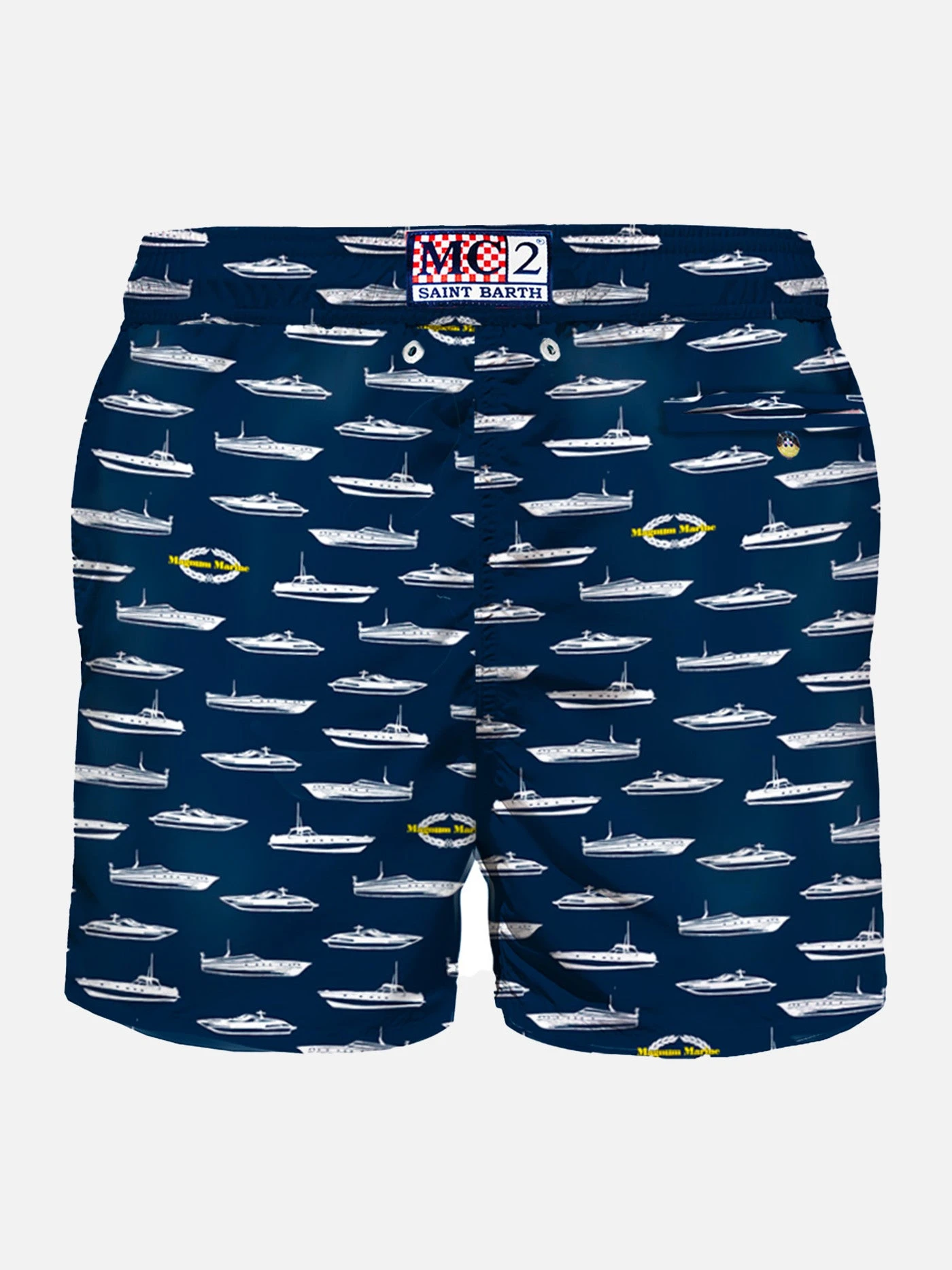 Light Fabric Man Swim Shorts Yacht Print 4 Light Fabric Man Swim Shorts Yacht Print - Image 2