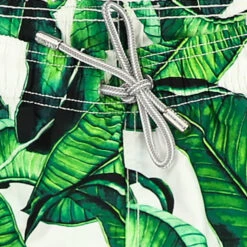 Boy Swim Shorts With Banana Leaves Print -The Bikini Collective banana leaves dettaglio 2 3