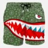 MC2 Saint Barth Man Swim Shorts With Shark Print -The Bikini Collective bandana 0001 verde swimshorts 1 0001 00538Bfront 360ac495 925a 42ca 957c 5f868b9e5f26
