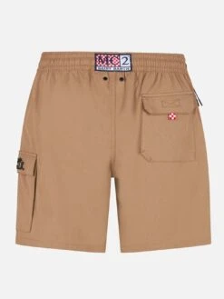 MC2 Saint Barth Man Beige Comfort And Stretch Swim Shorts -The Bikini Collective beige comfort swim short 2