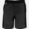 Check Swim Shorts With Contrast Lateral Band -The Bikini Collective black front 63729a6f ce7f 48e4 b310 672624192b34
