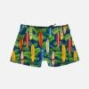 Boy Swim Trunk With Board Surf Print -The Bikini Collective boy swim brief surf board