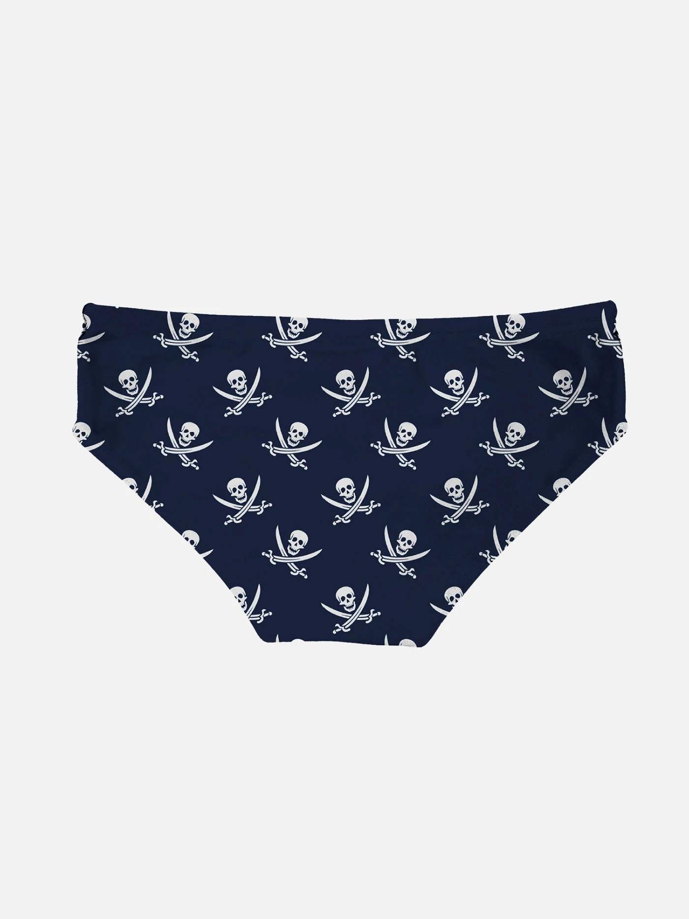 Blue Navy Boy Swim Briefs Pirates Micro Print 4 Blue Navy Boy Swim Briefs Pirates Micro Print - Image 2
