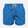 MC2 Saint Barth Boy Swim Shorts With Red Shark Print -The Bikini Collective boy swim shorts red shark 1