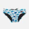 MC2 Saint Barth Boy Swim Briefs With Light Blue Sharks Print -The Bikini Collective boy swimbriefs sharks1