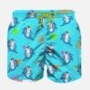 MC2 Saint Barth Boy Light Fabric Swim Shorts With Crypto Shark Print | CRYPTO PUPPETS SPECIAL EDITION -The Bikini Collective boy swimhorts crypto puppets sharks2