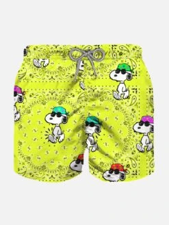 MC2 Saint Barth Boy Swim Shorts With Snoopy BANDANNA Print | SNOOPY - PEANUTS™ SPECIAL EDITION