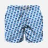 Boy Light Fabric Swim Shorts With Elephant Print