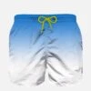 Boy Swim Shorts With Bluette And White Gradient Print -The Bikini Collective boy swimshort gradient 01