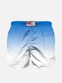 Boy Swim Shorts With Bluette And White Gradient Print 7 Boy Swim Shorts With Bluette And White Gradient Print -The Bikini Collective boy swimshort gradient 02