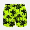 Palm All Over Print Light Fabric Boy Swim Shorts -The Bikini Collective boy swimshort palm fluo 01