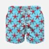 Red Seastars Boy's Swim Shorts -The Bikini Collective boy swimshort seastar 01