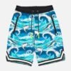 Shark Print Boy Swim Shorts Surf Style -The Bikini Collective boy swimshort shark surf style 01