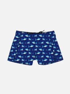 Boy Lycra Swim Shorts With Sharks Print