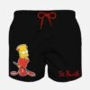 MC2 Saint Barth Boy Swim Shorts With Devil Bart Patch | THE SIMPSON SPECIAL EDITION -The Bikini Collective boy swimshorts bart simpson2
