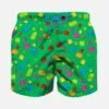 MC2 Saint Barth Boy Swim Shorts With Multicolor Bricks Print -The Bikini Collective boy swimshorts blik blok green 1
