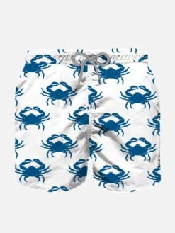 MC2 Saint Barth Boy Swim Shorts With Velvet Crabs