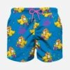 MC2 Saint Barth Boy Light Fabric Swim Shorts With Crypto Ducky Print | CRYPTO PUPPETS® SPECIAL EDITION -The Bikini Collective boy swimshorts cryptoducks 1