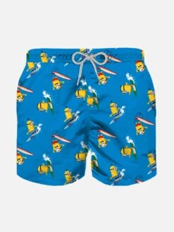 MC2 Saint Barth Boy Swim Shorts With Surfer Minions | MINIONS SPECIAL EDITION