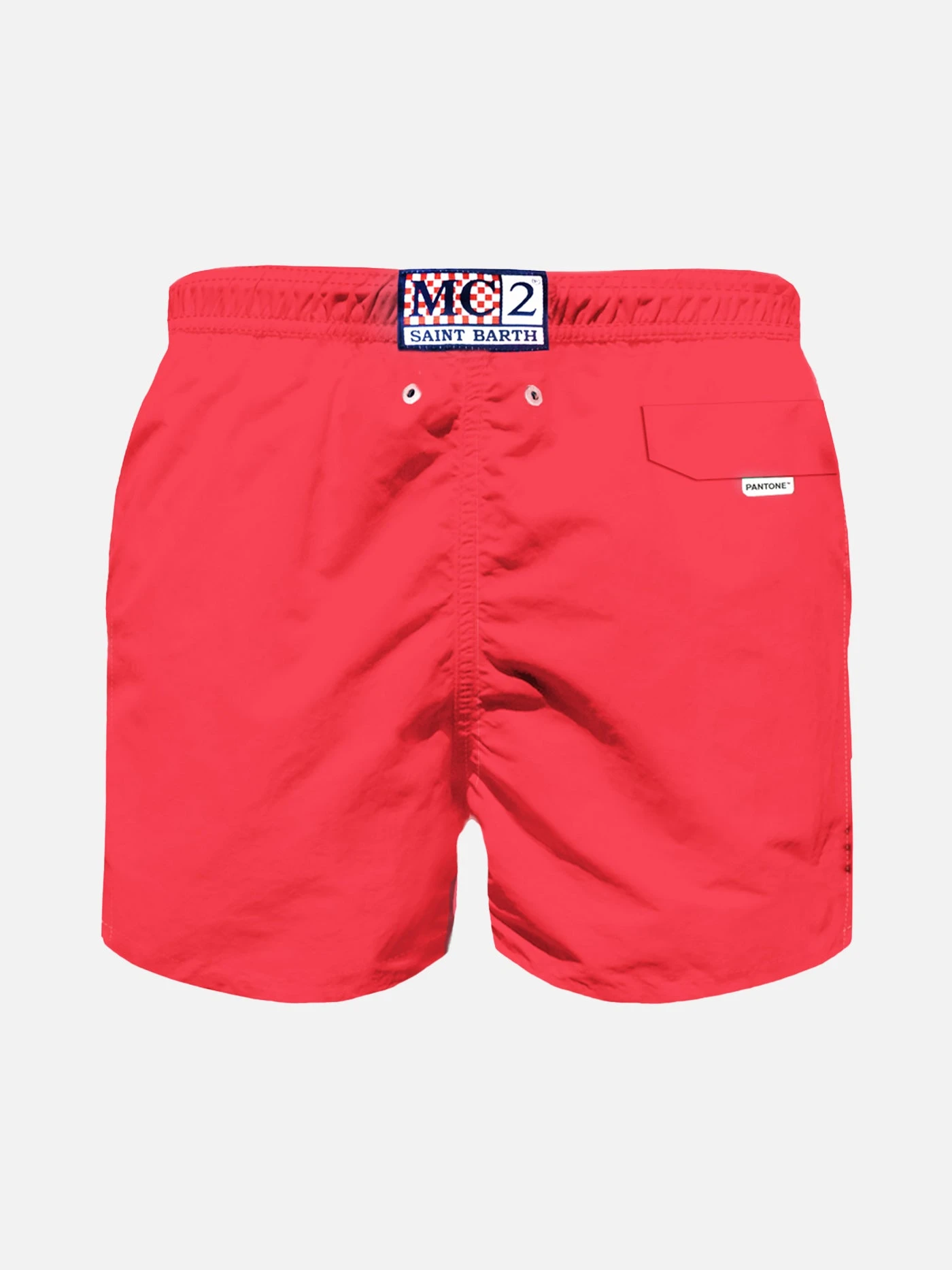 MC2 Saint Barth Boy Fluo Red Swim Shorts | PANTONE™ SPECIAL EDITION 4 MC2 Saint Barth Boy Fluo Red Swim Shorts | PANTONE™ SPECIAL EDITION - Image 2
