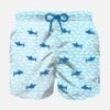 MC2 Saint Barth Boy Swim Shorts With Embroidered Sharks