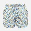 Boy Light Fabric Swim Shorts With Snowy Ducky -The Bikini Collective boy swimwear snowy ducky 01