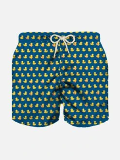 MC2 Saint Barth Boy Swim Shorts With Ducky Print
