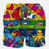 MC2 Saint Barth Man Swim Shorts With Sea World Print | ©BRITTO SPECIAL EDITION 2 MC2 Saint Barth Man Swim Shorts With Sea World Print | ©BRITTO SPECIAL EDITION -The Bikini Collective brittoseaworld91 front