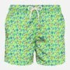 Light Fabric Man Swim Shorts Roosters Print 1 Light Fabric Man Swim Shorts Roosters Print -The Bikini Collective chicken green clock swimshort1