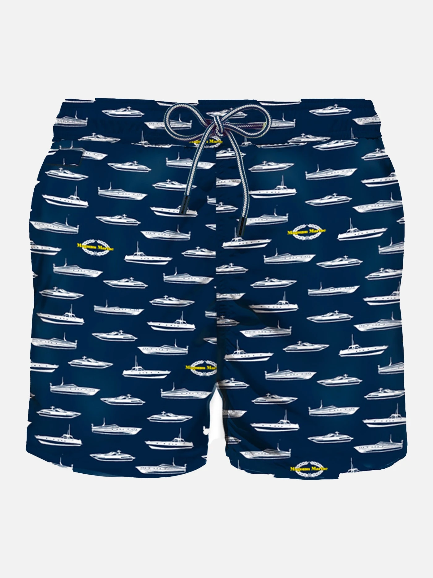 Light Fabric Man Swim Shorts Yacht Print 3 Light Fabric Man Swim Shorts Yacht Print