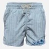 Light-blue Man Swim Shorts With Pocket -The Bikini Collective costume bluette old school tattoo uomo 0000 gustavia pocket striped blue embroidery man.swimshort