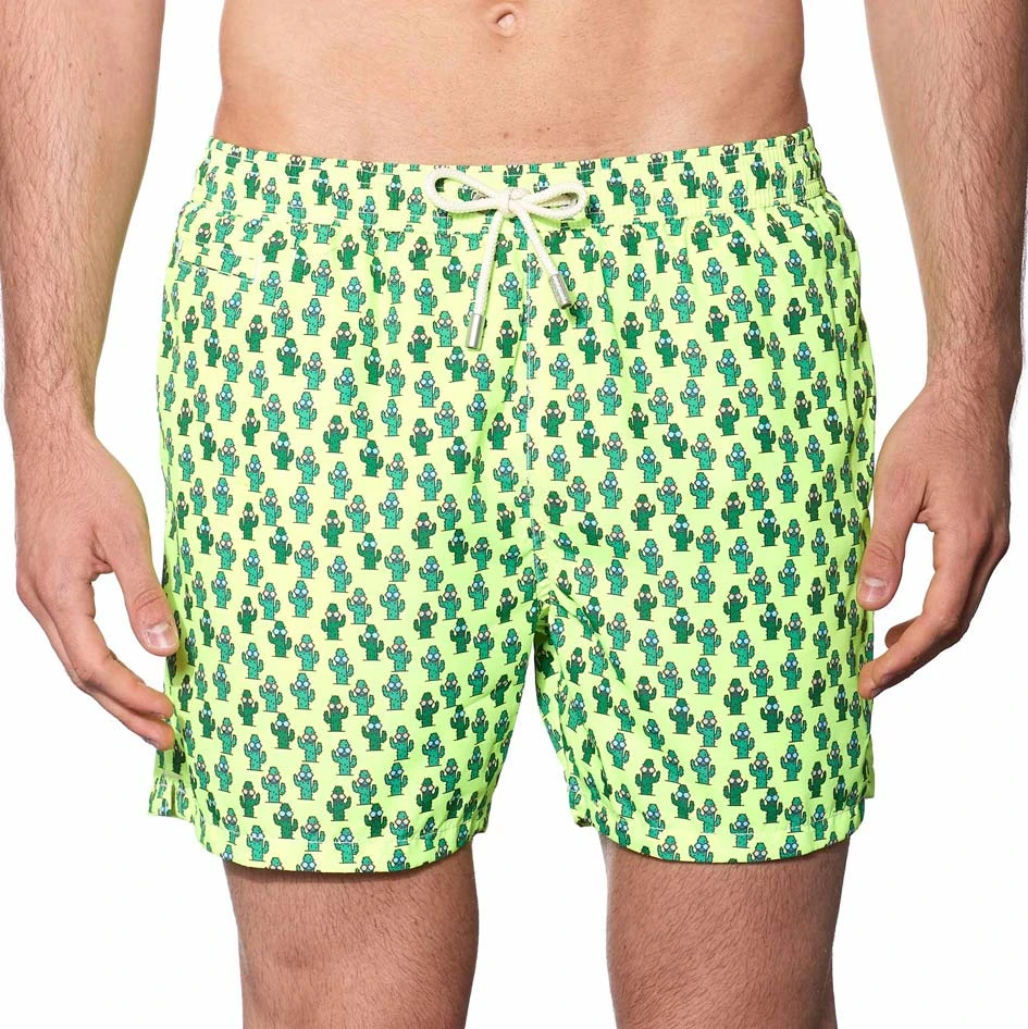 Light Fabric Man Swim Shorts Cactus Print 5 Light Fabric Man Swim Shorts Cactus Print - Image 3