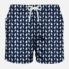 Man Swim Shorts Penguins Micro Print -The Bikini Collective costume pinguini blu uomo mc2