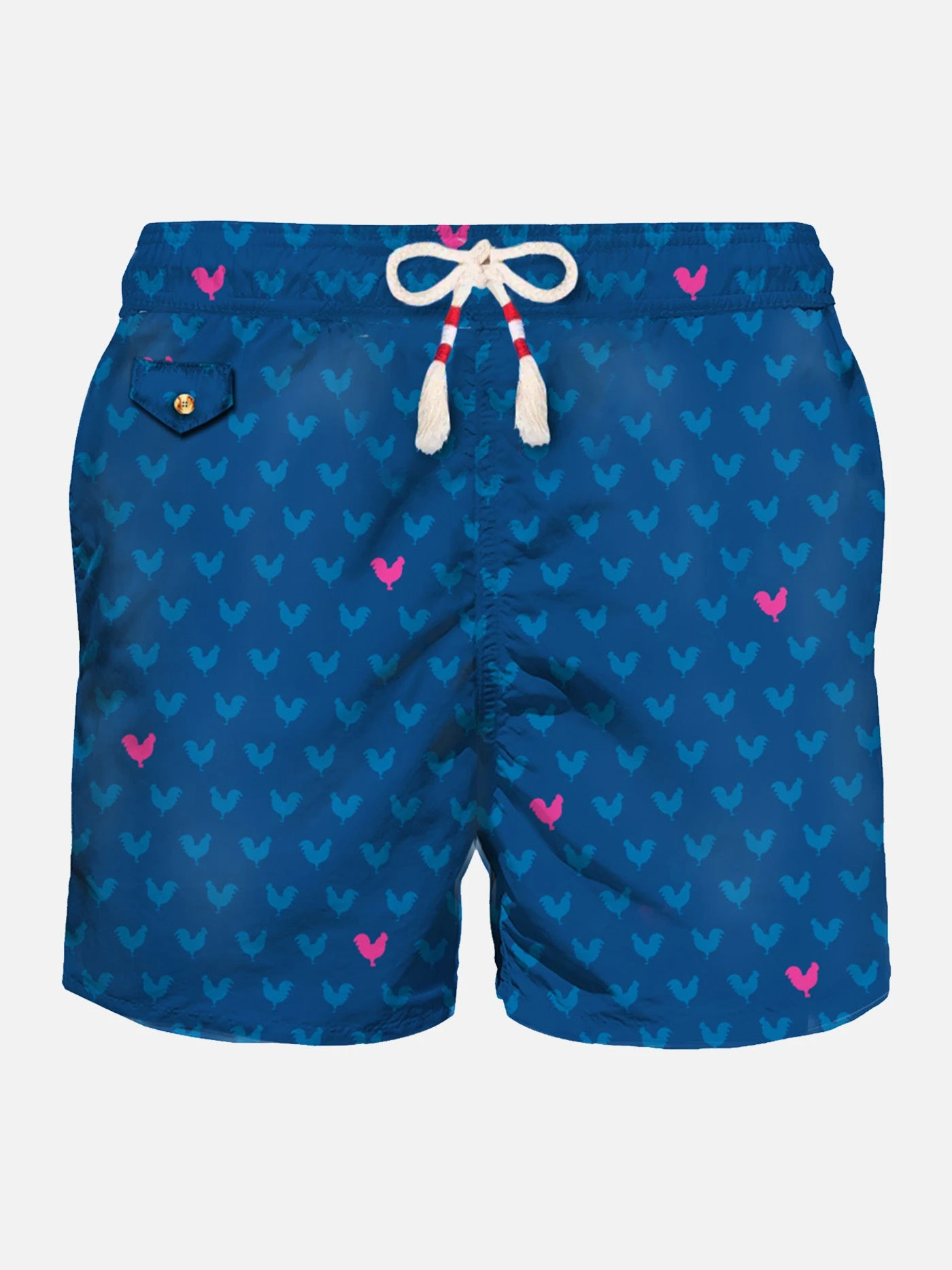Light Fabric Man Swim Shorts Rooster Print 3 Light Fabric Man Swim Shorts Rooster Print