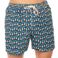 Light Fabric Man Swim Shorts Moscow Mule Print -The Bikini Collective costume uomo moscow mule