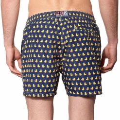 Light Fabric Man Swim Shorts Ducky Print -The Bikini Collective costume uomo papere