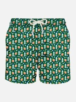 Light Fabric Man Swim Shorts Vodka Mule Print