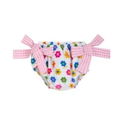 MC2 Saint Barth Baby Girl Terry Swim Briefs With Daisy Print