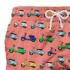 Vespa Print Mid-length Swim Shorts | Vespa© Special Edition 8 Vespa Print Mid-length Swim Shorts | Vespa© Special Edition -The Bikini Collective detail swimshort 2