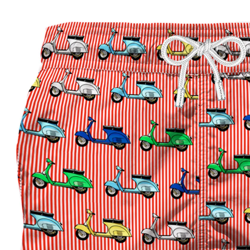 Vespa Print Mid-length Swim Shorts | Vespa© Special Edition 5 Vespa Print Mid-length Swim Shorts | Vespa© Special Edition - Image 3